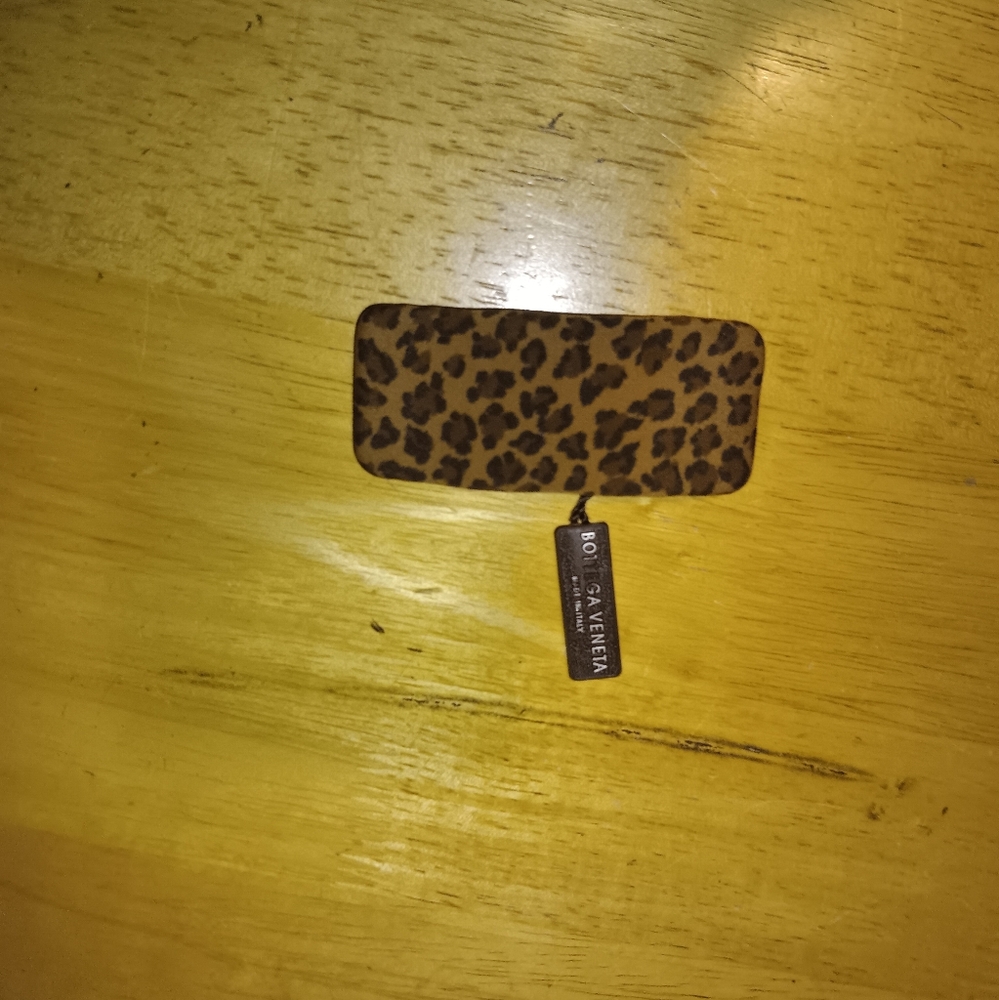 Bottega Veneta Leopard Hair Clip